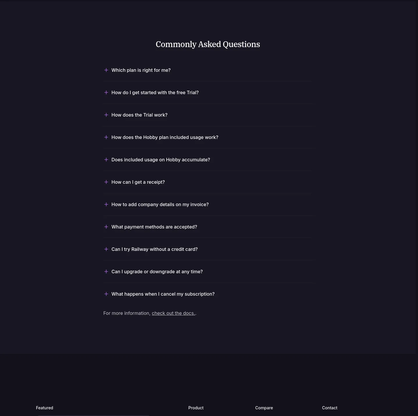 railway.com FAQ section