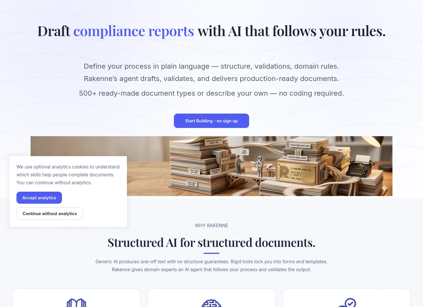 rakenne.app — Hero