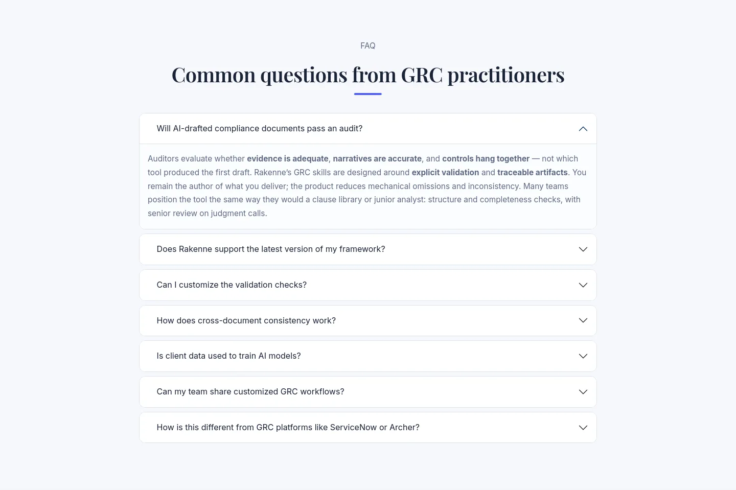 rakenne.app FAQ section