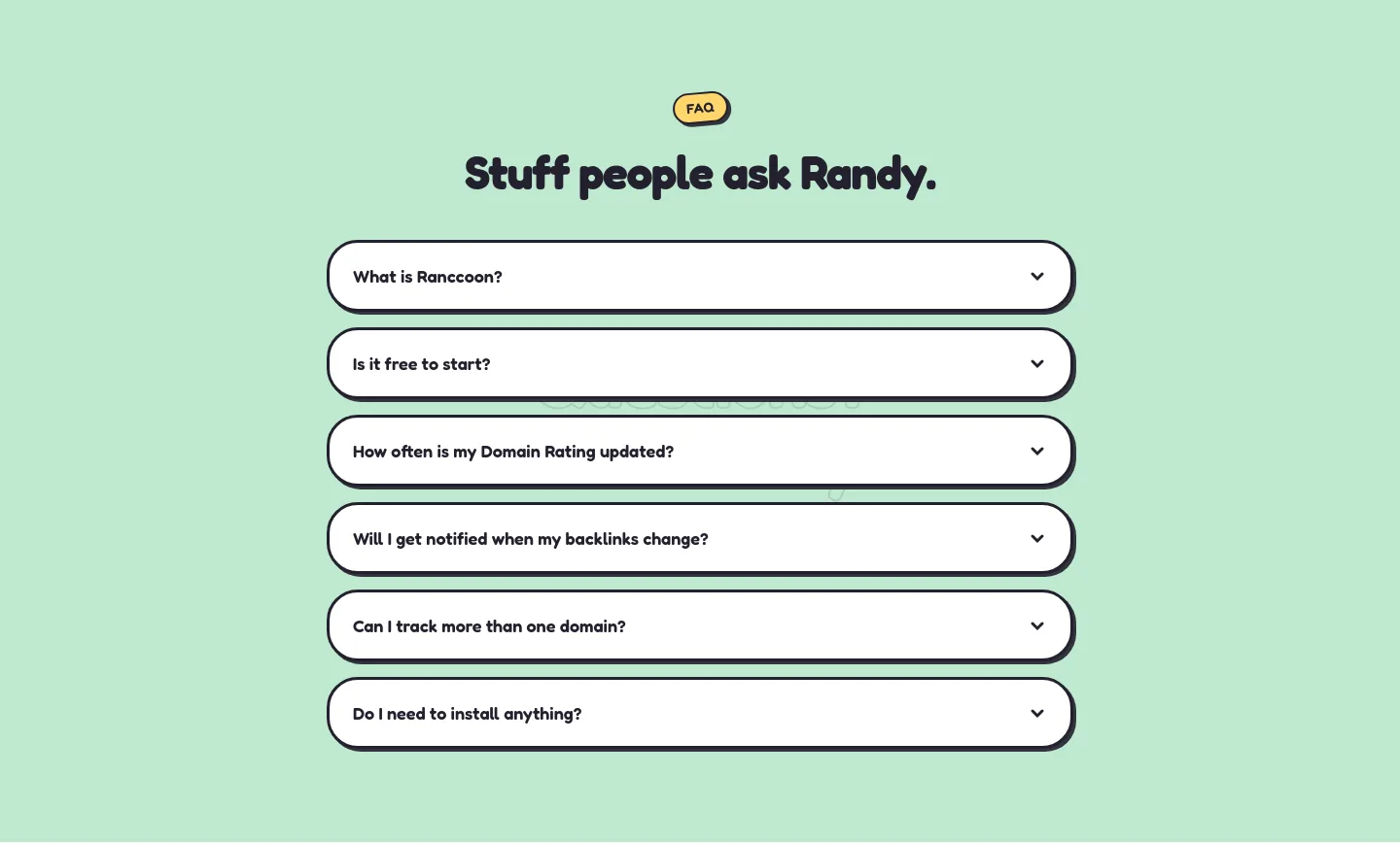ranccoon.com — FAQ