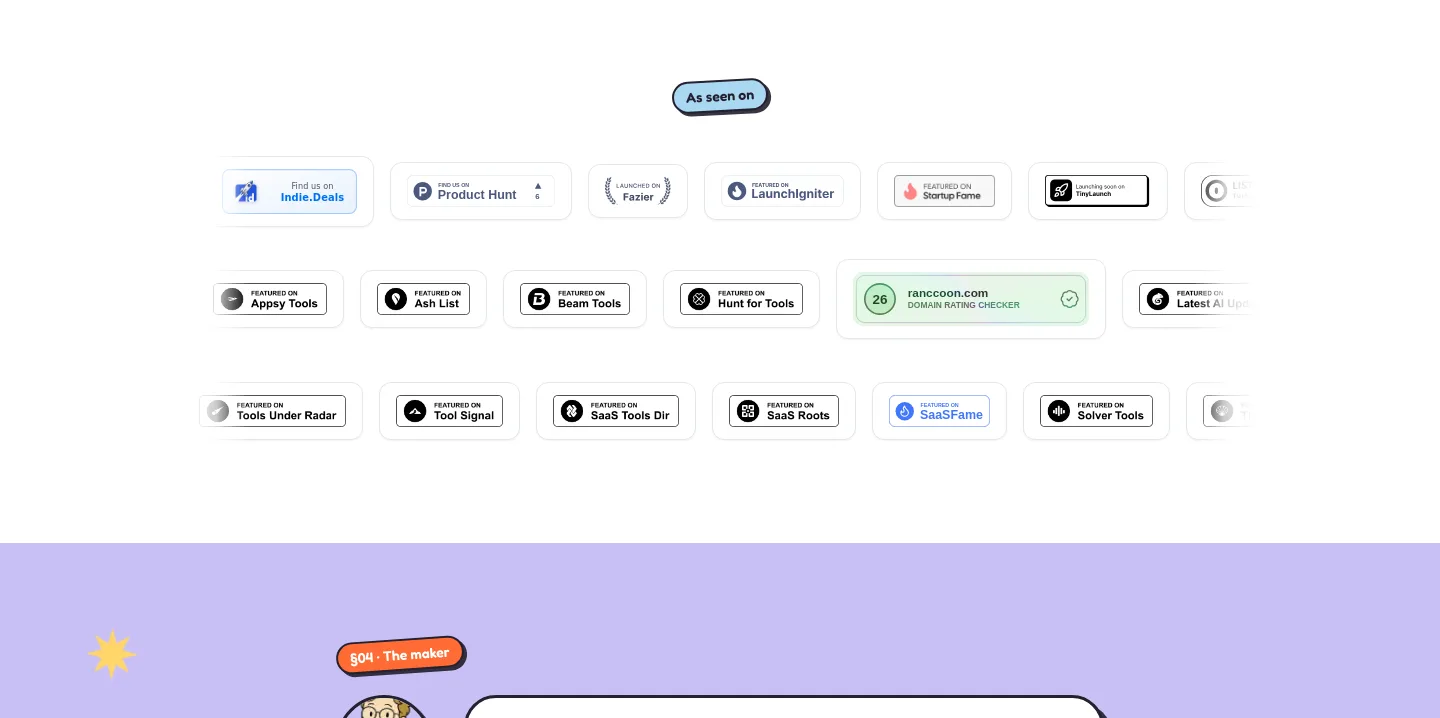 ranccoon.com — Logo Wall