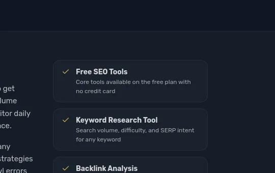 No credit card element from rankcrown.com