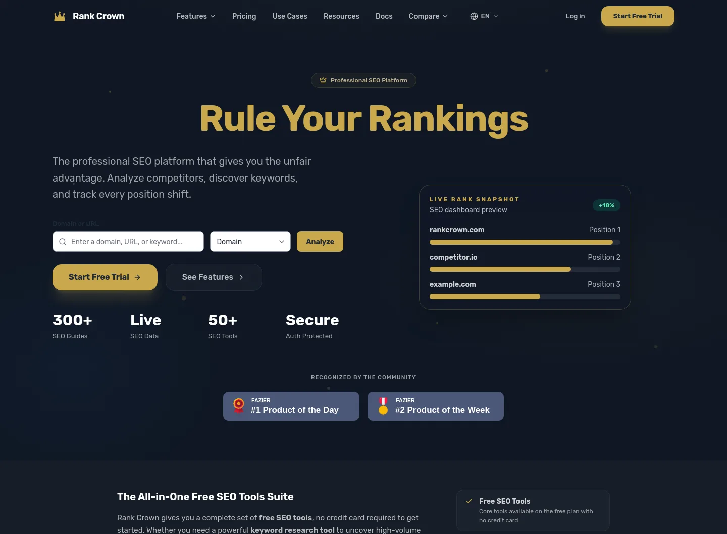 rankcrown.com — Hero