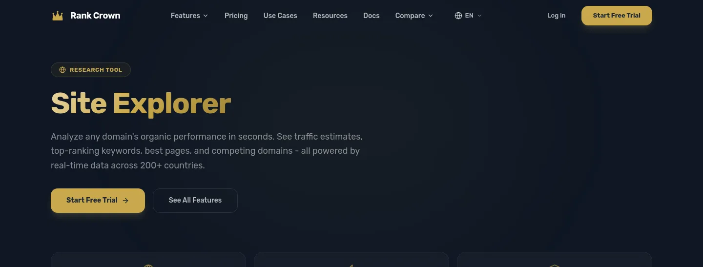 rankcrown.com — a real Hero section