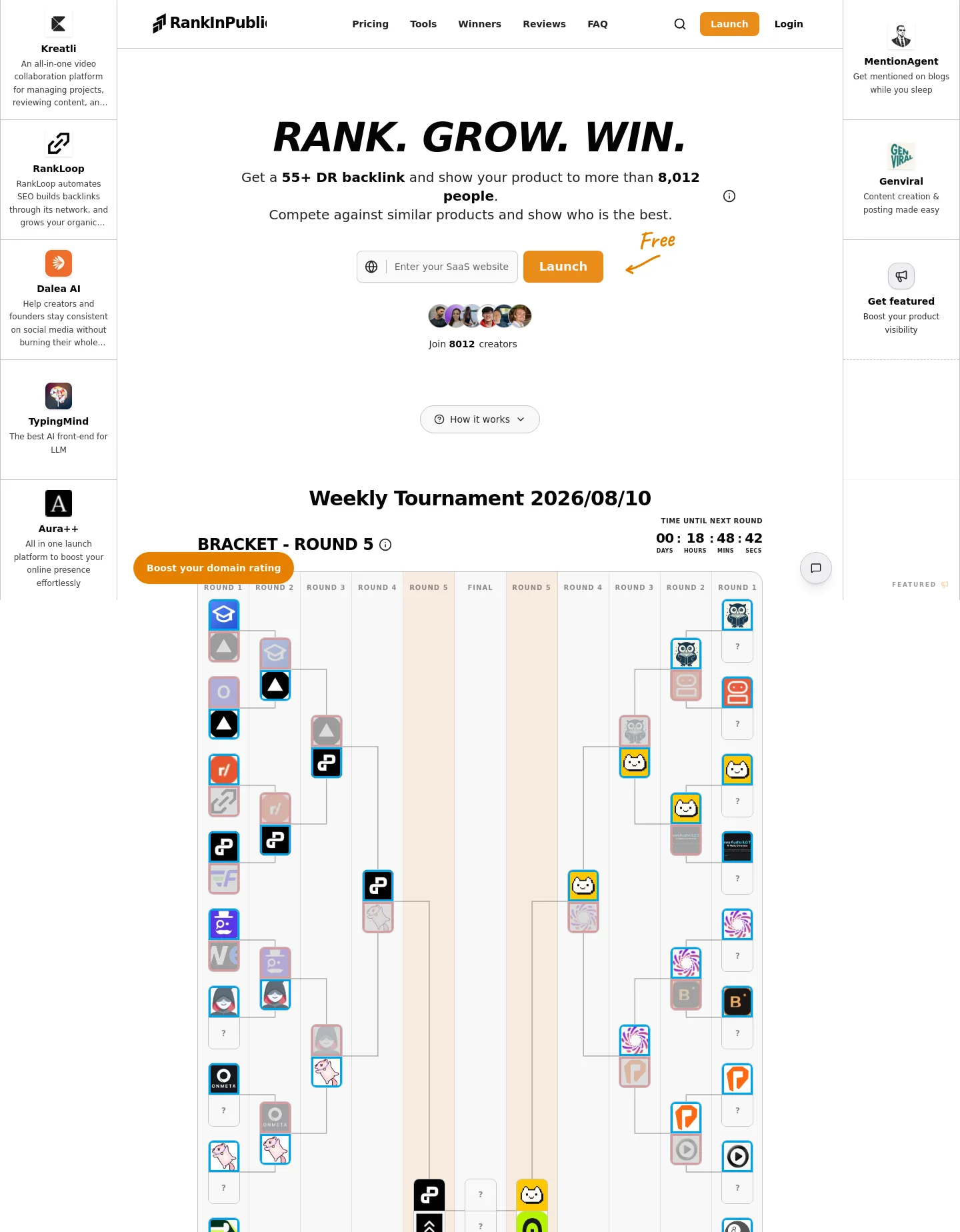 rankinpublic.xyz — a measured funnel