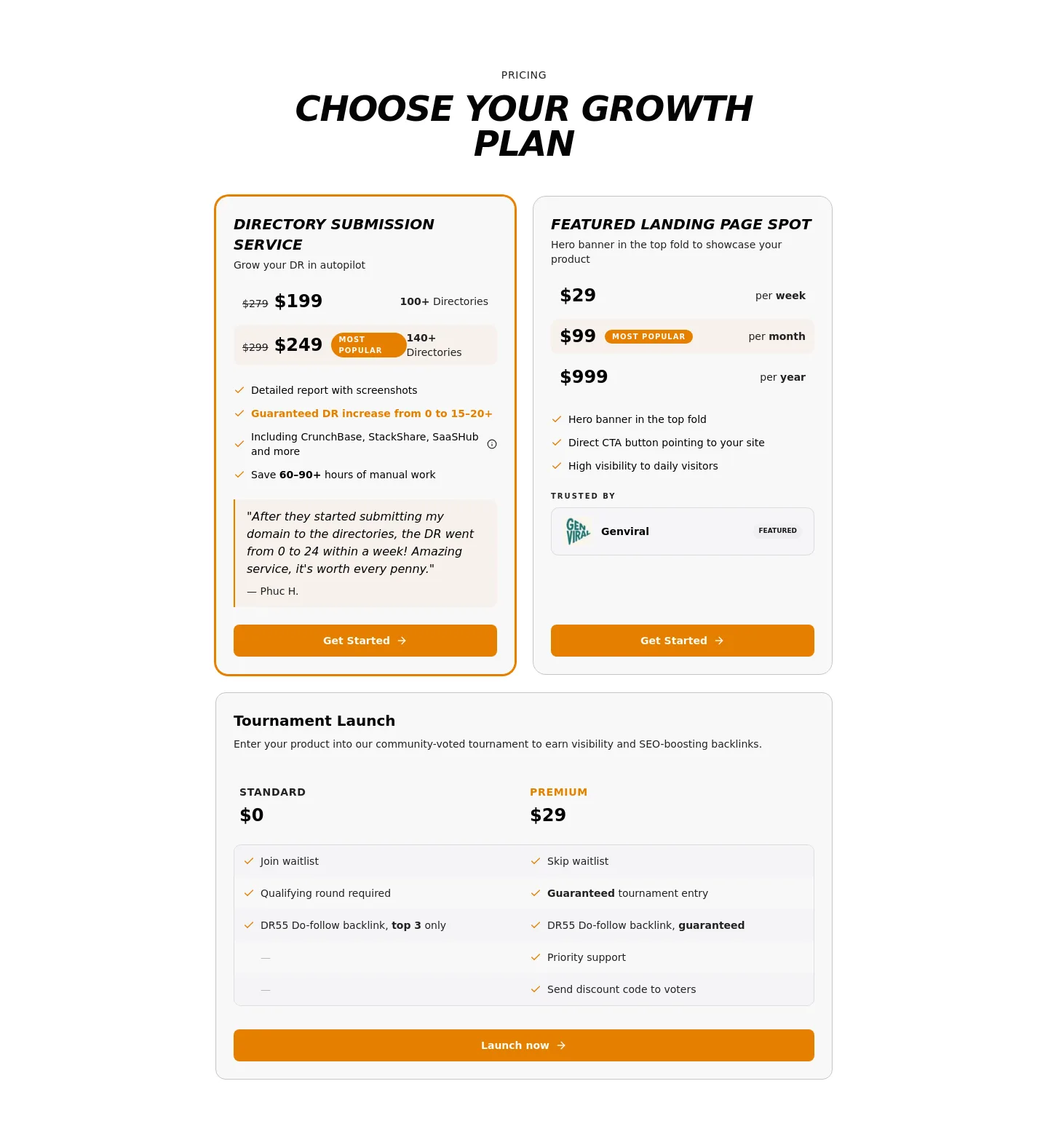 rankinpublic.xyz — a real Pricing section