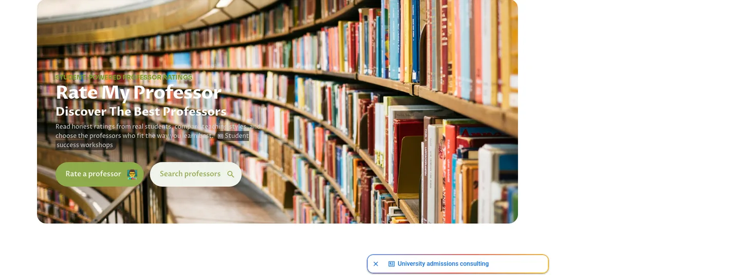 ratemyprofessors.org — Hero
