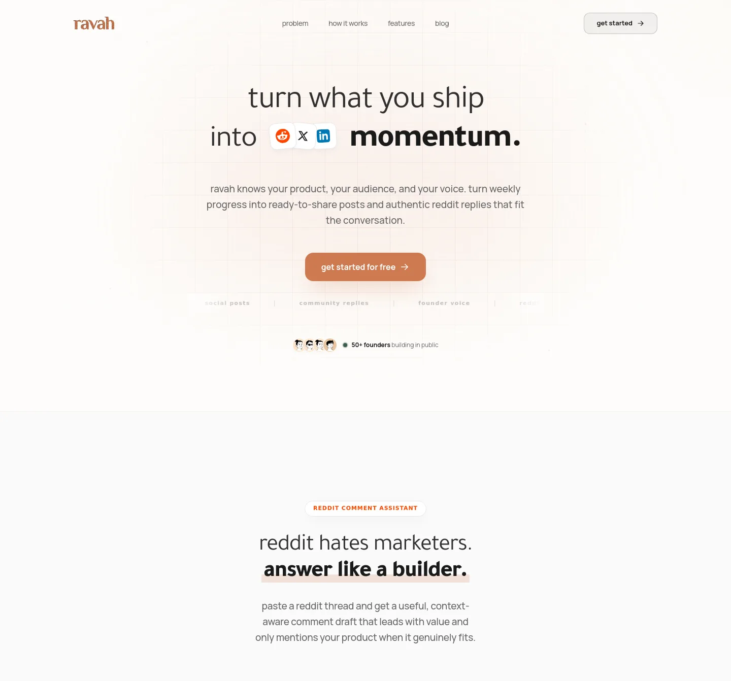 ravah.app — Hero