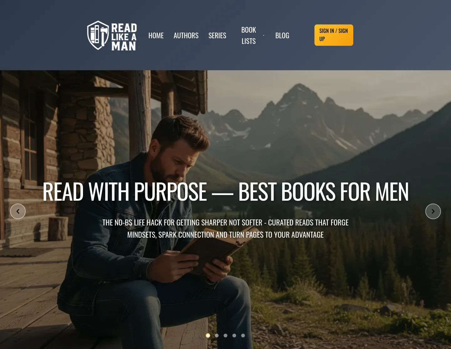 readlikeaman.com — a measured funnel