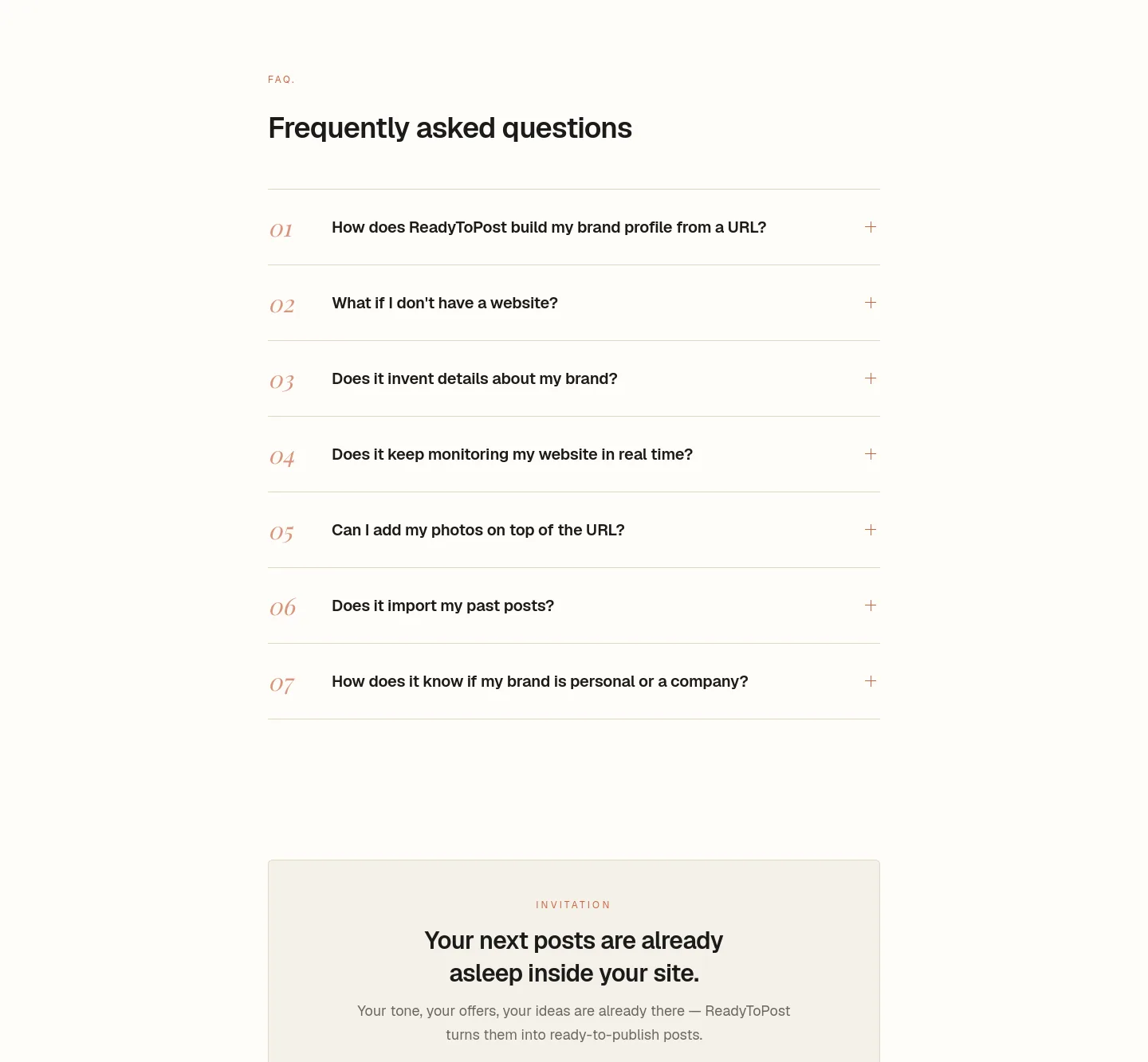 readytopost.ai — FAQ