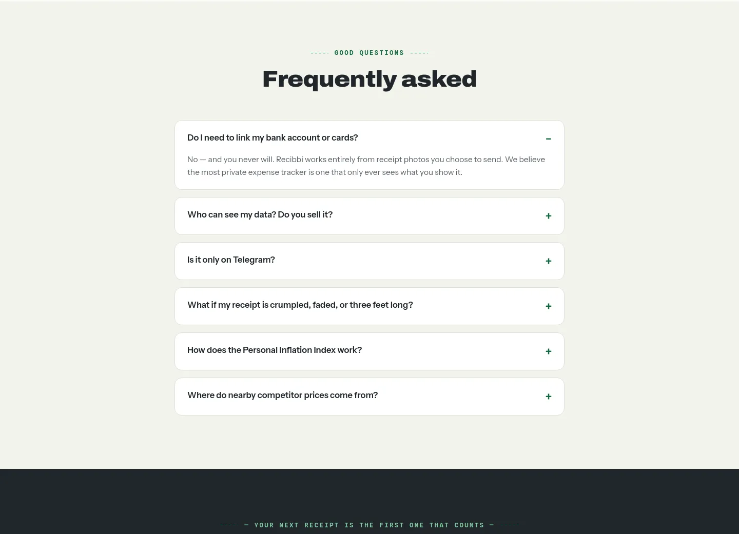 recibbi.site FAQ section