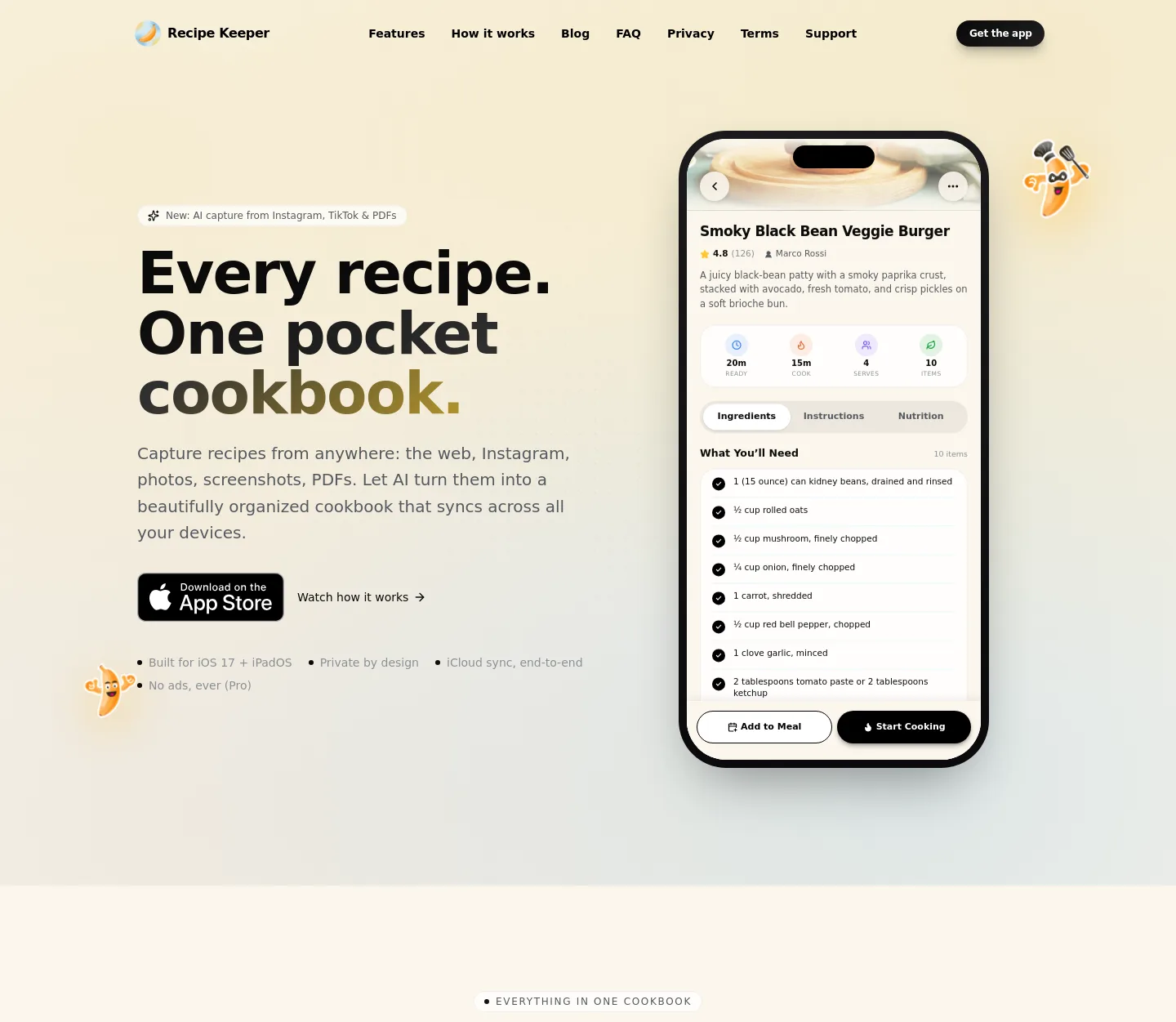 recip.407.studio — a measured funnel