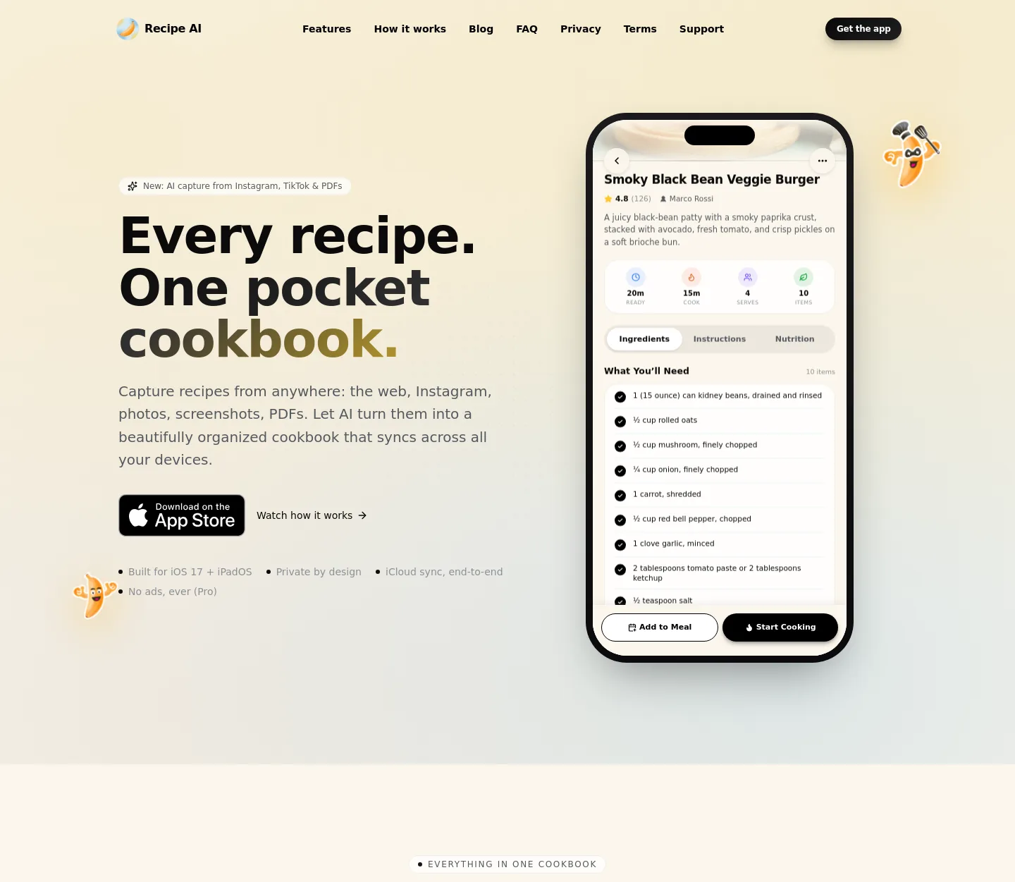 recip.407.studio — a measured funnel