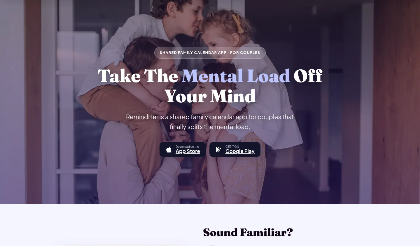 remindher.app — Hero