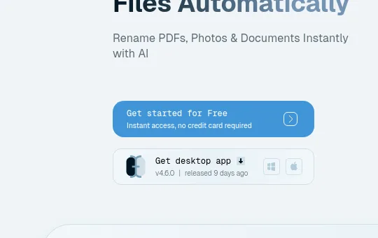 No credit card element from renamer.ai