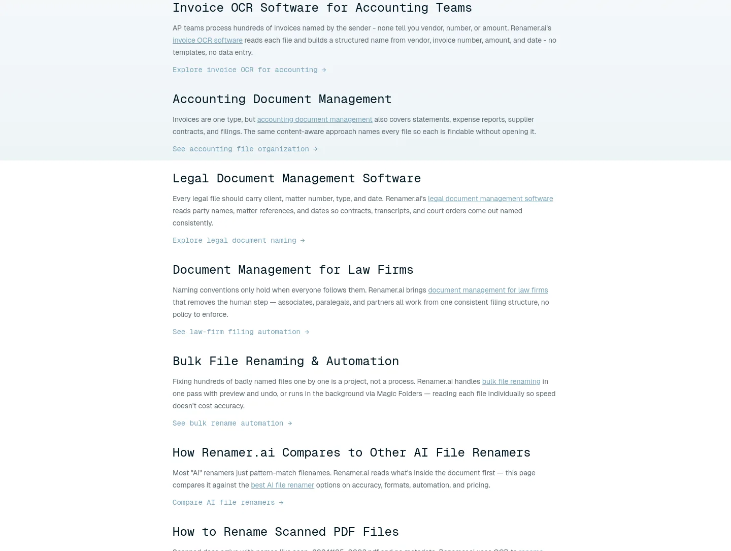renamer.ai — Features