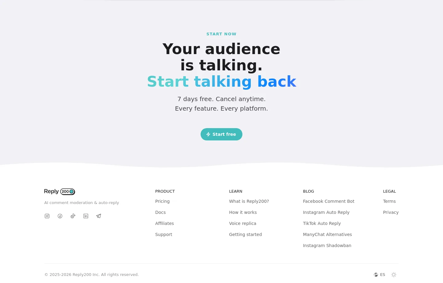 reply200.com — CTA