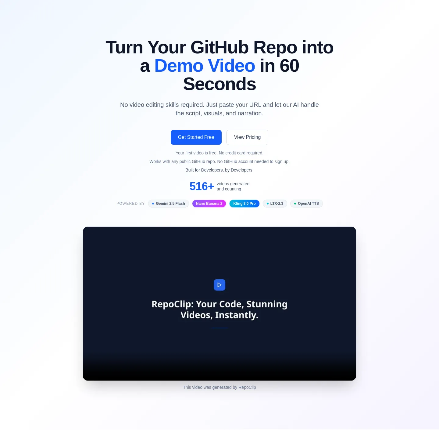 repoclip.io — Hero