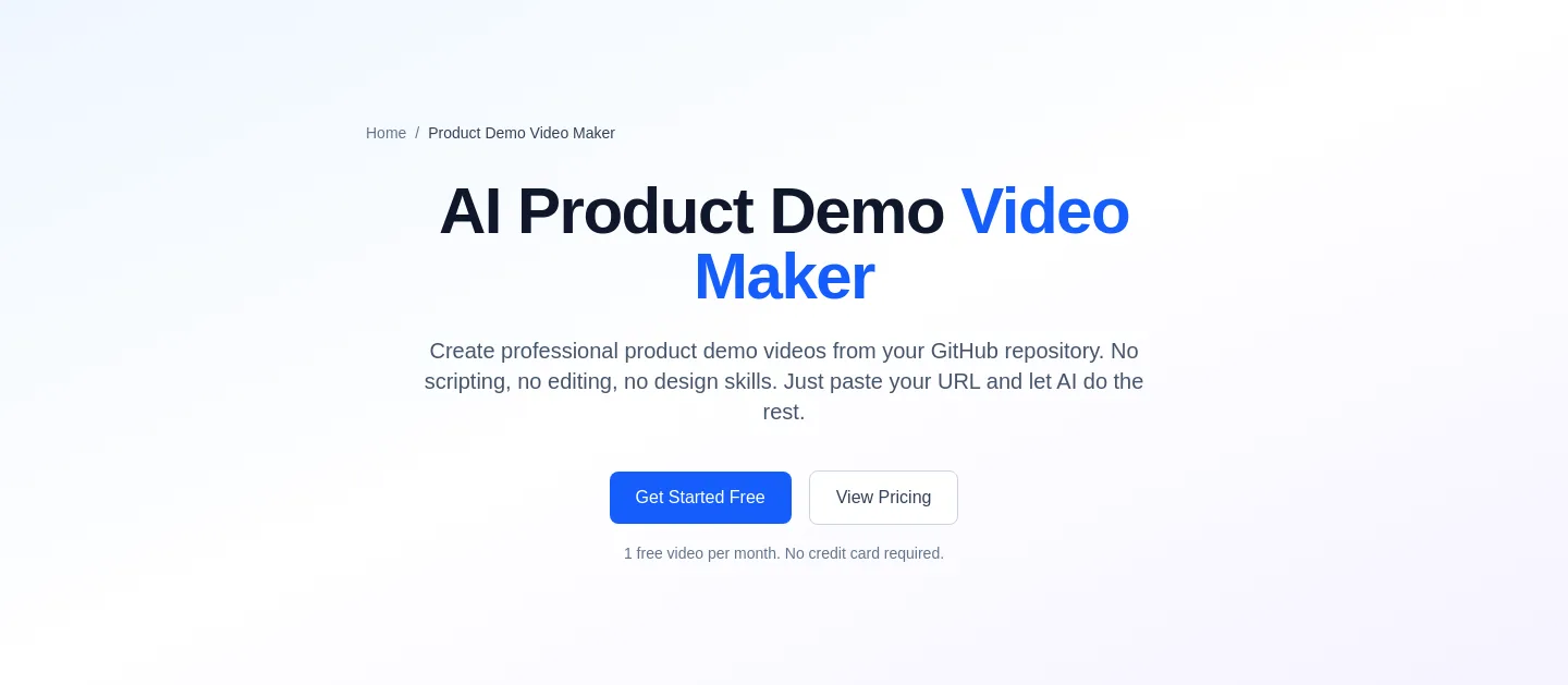 repoclip.io Hero section