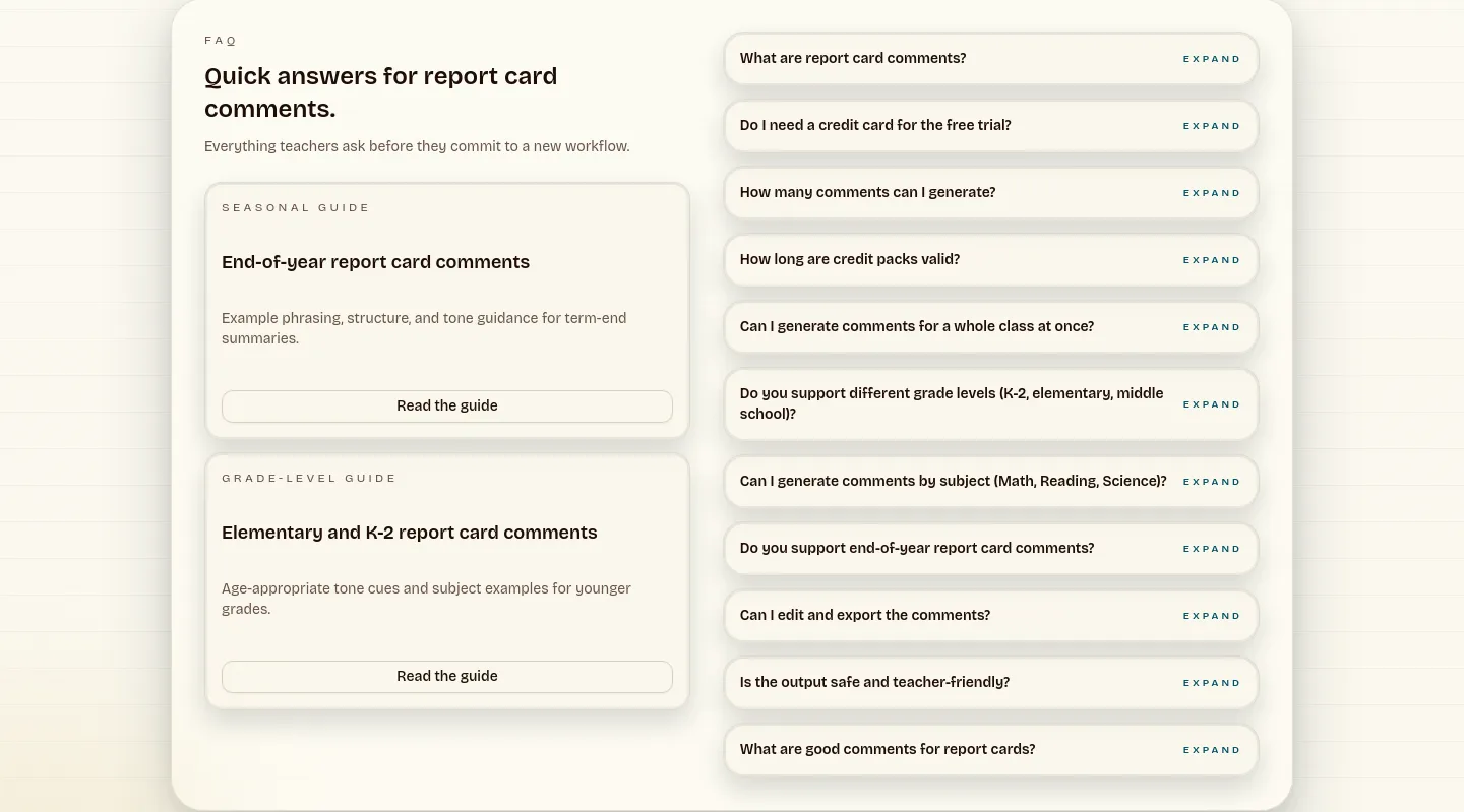 reportremarks.com — a real FAQ section
