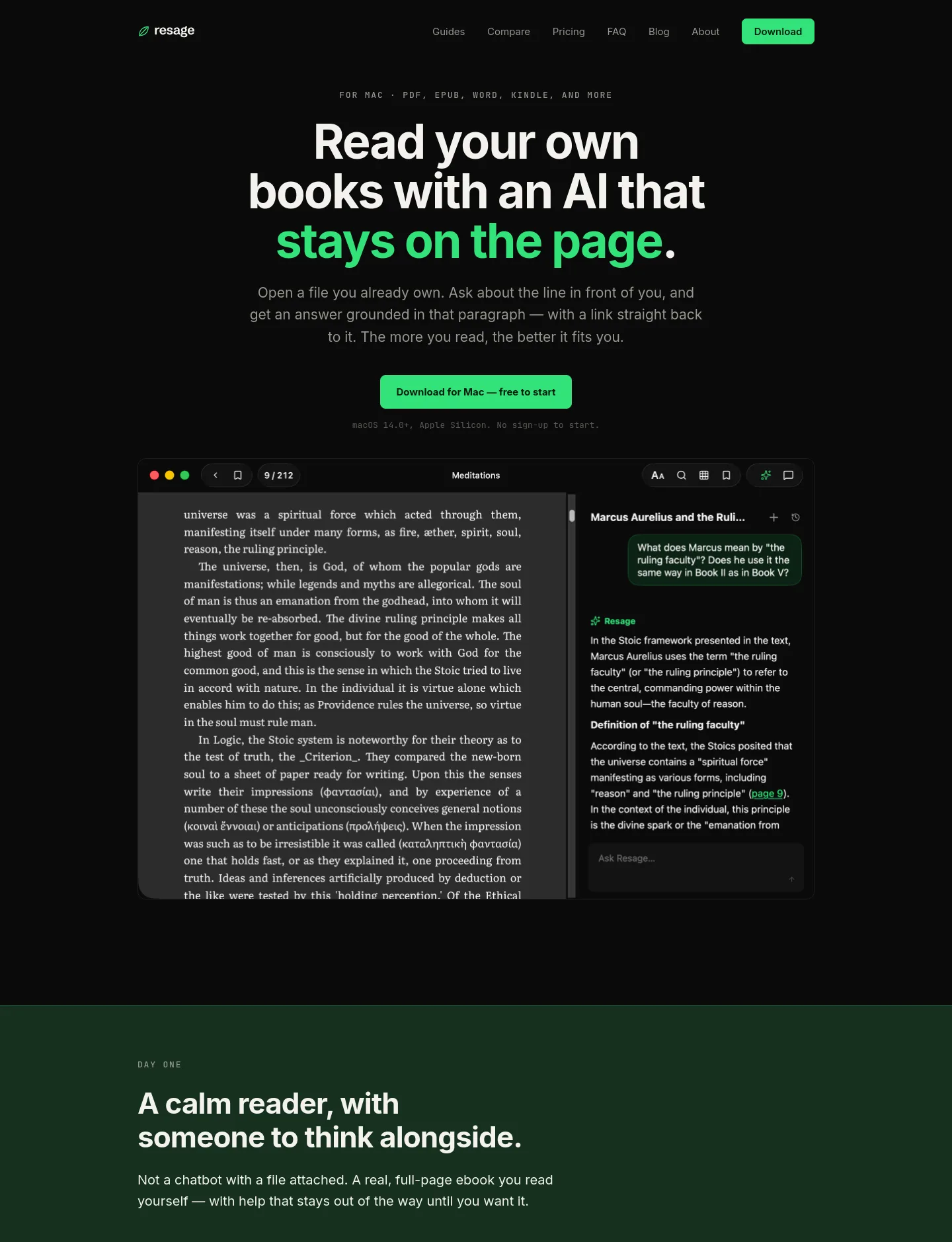resage.app — a measured funnel