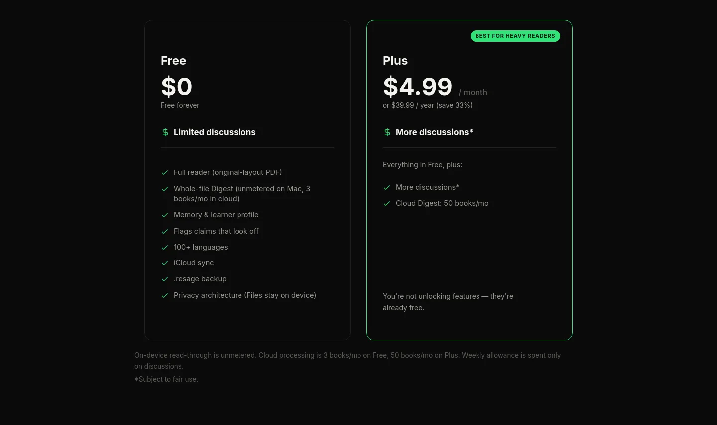 resage.app — Pricing