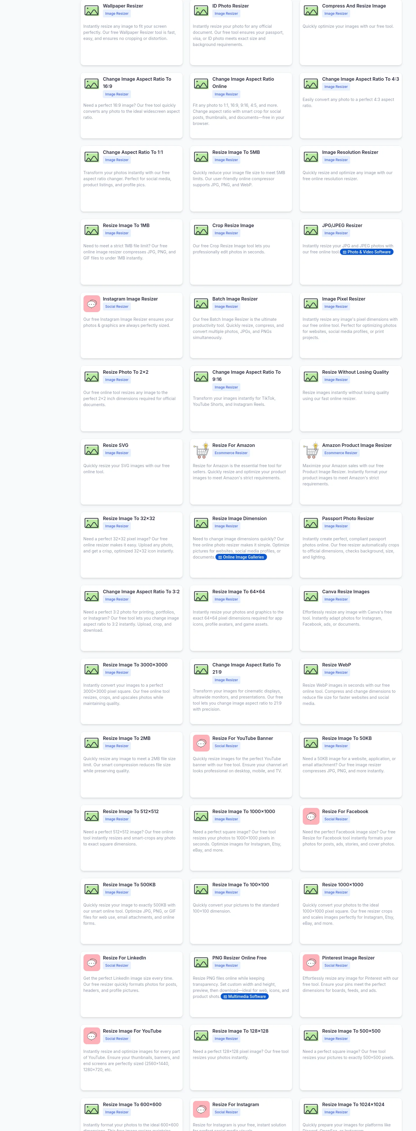 resizeon.com — a real Features section
