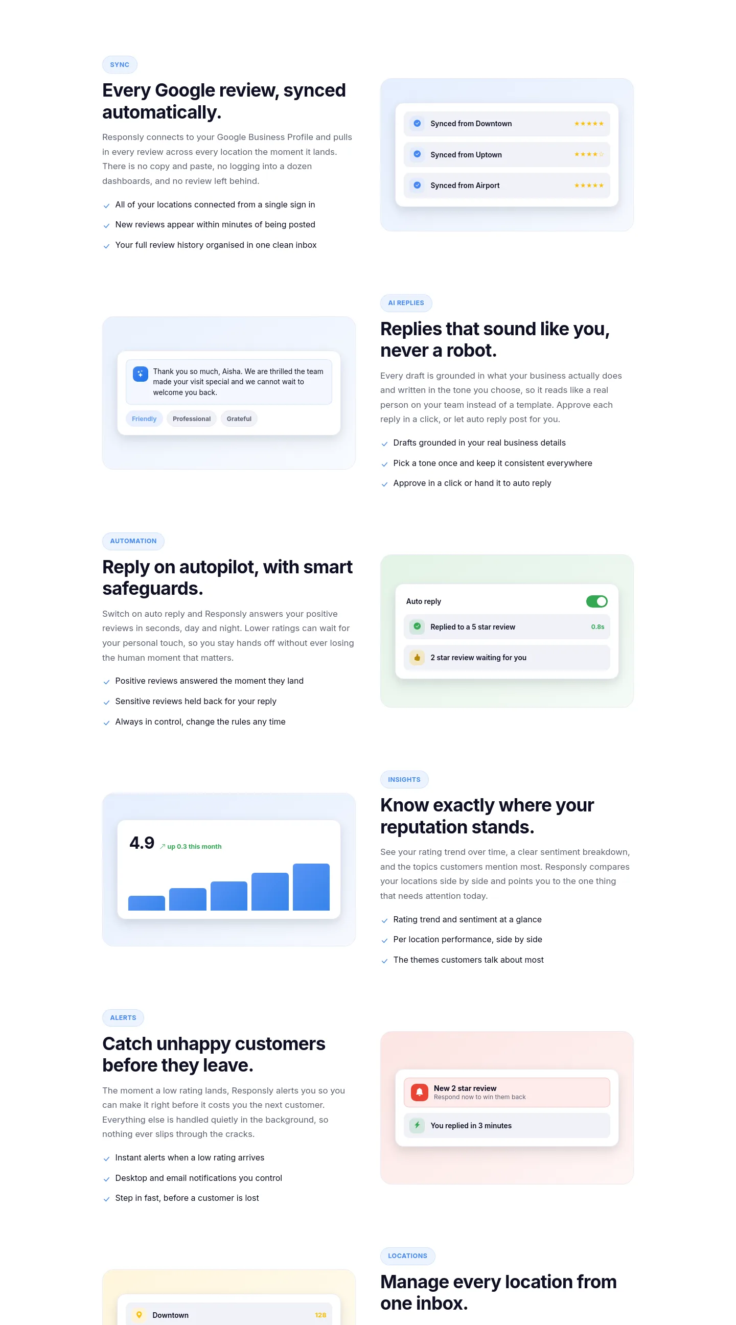 responsly.ai — a real Reviews section