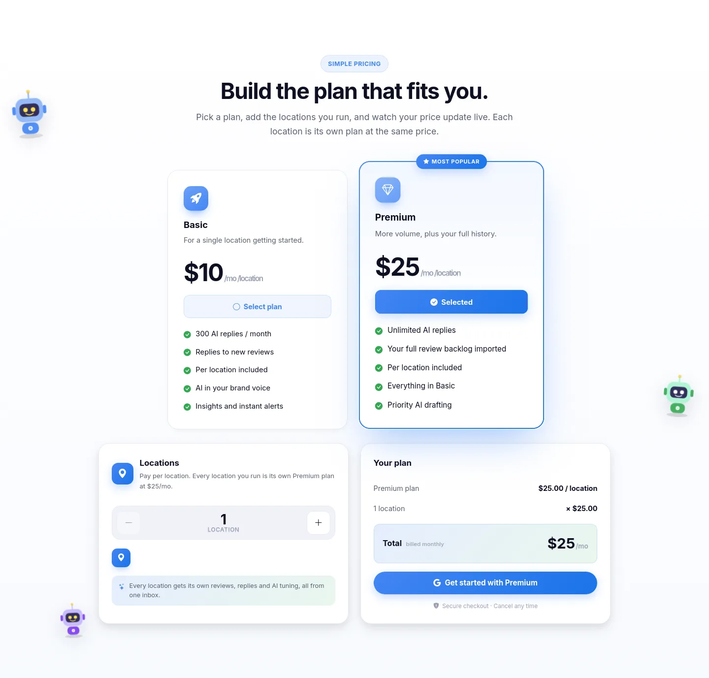 responsly.ai — a real Pricing section