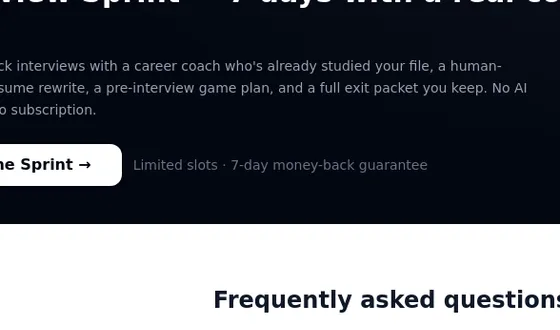 Guarantee element from resumestart.ai