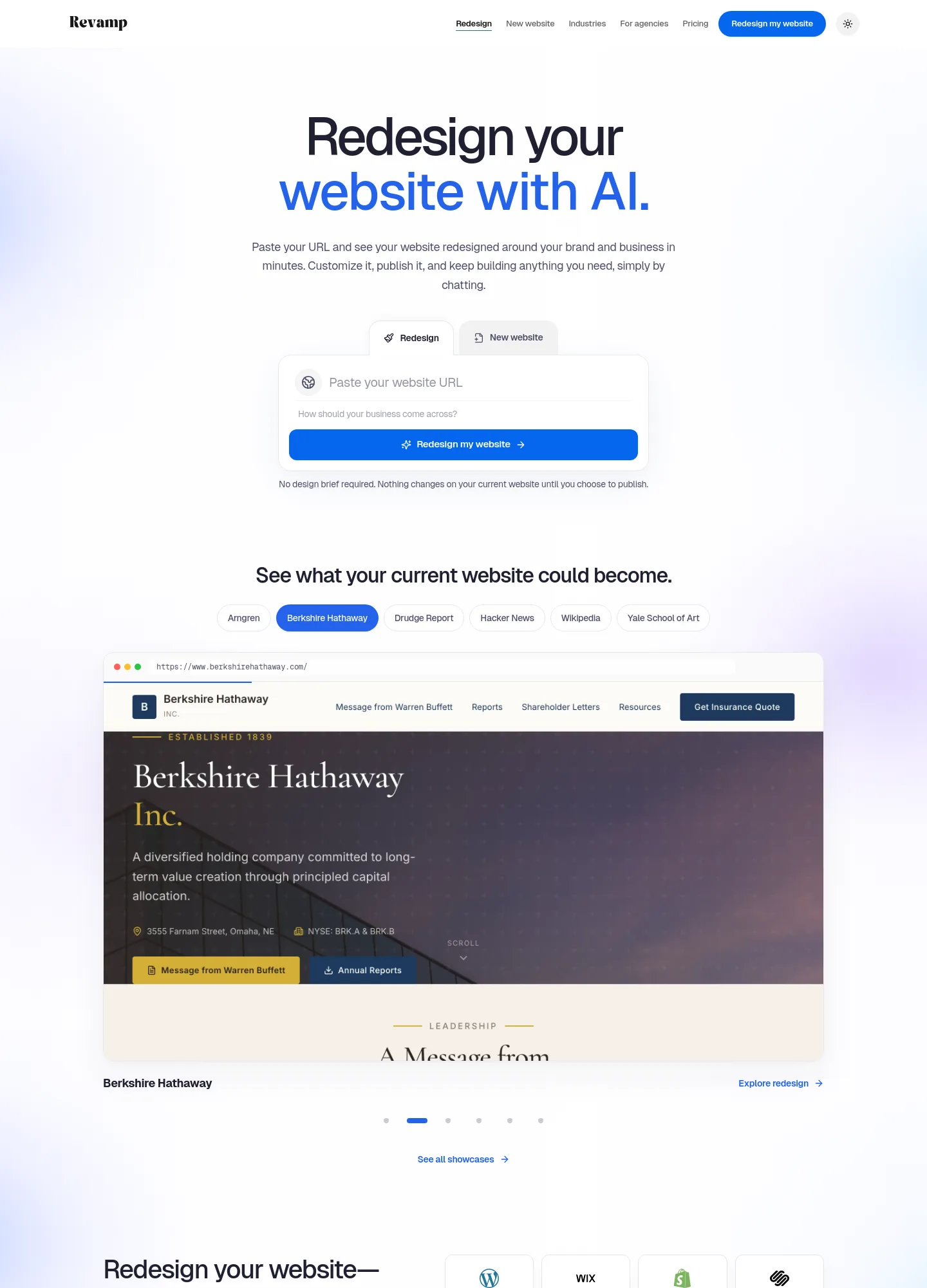 revamp.dev — a measured funnel