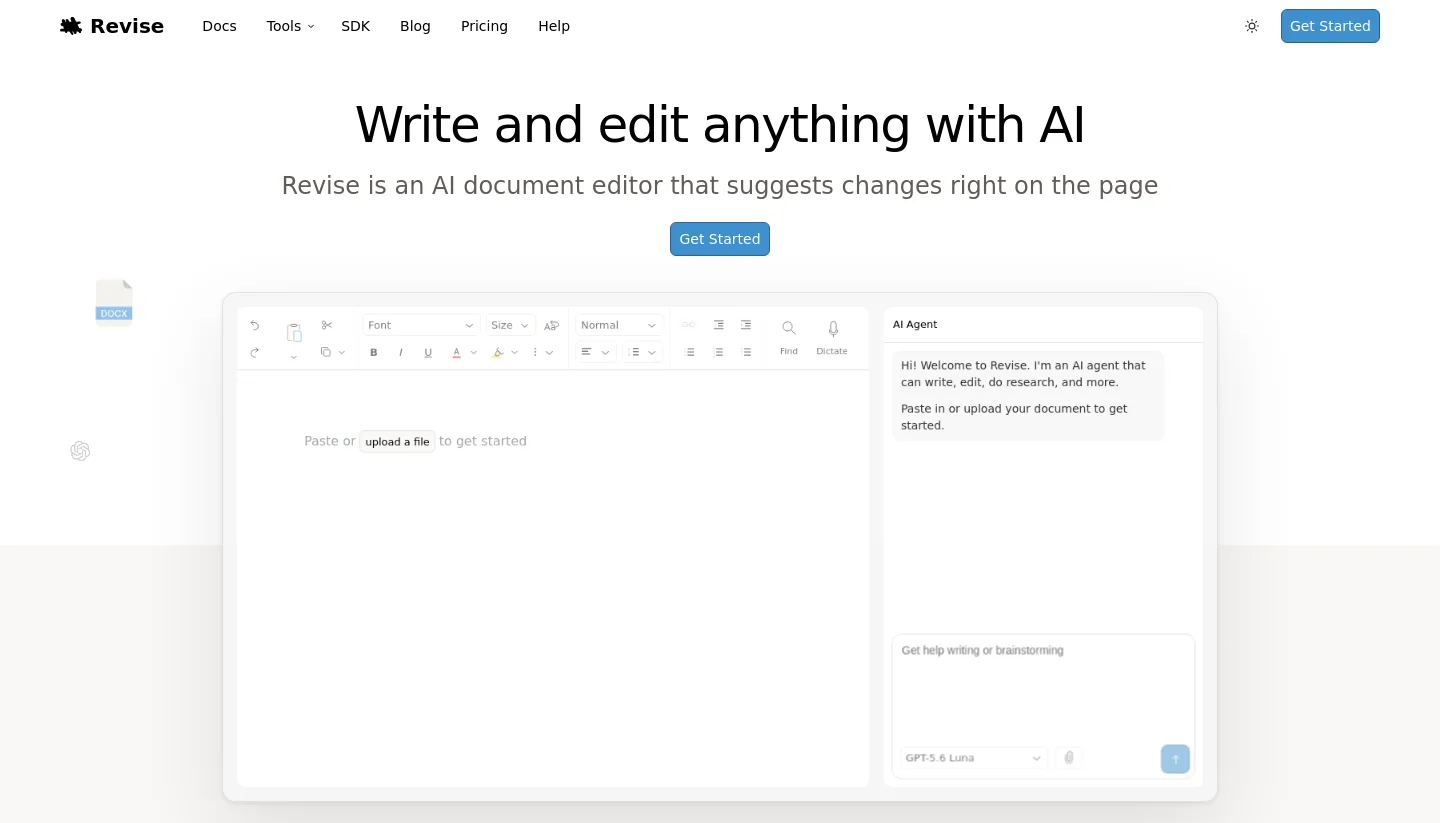 revise.io — Hero