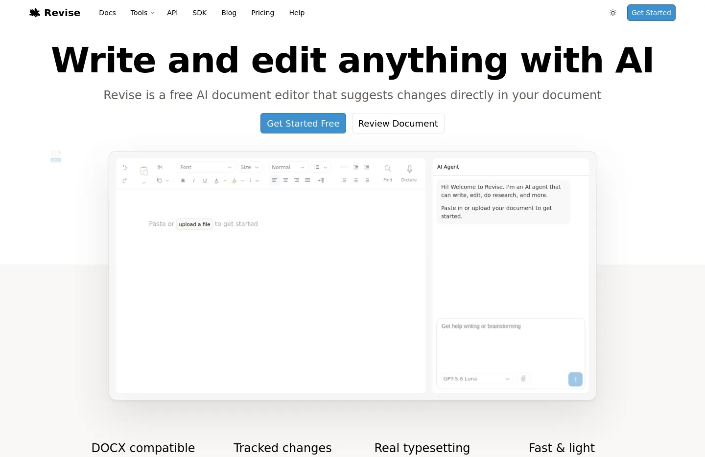 revise.io — a measured funnel