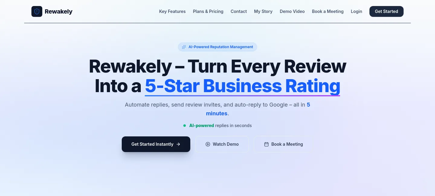 rewakely.com — a measured funnel