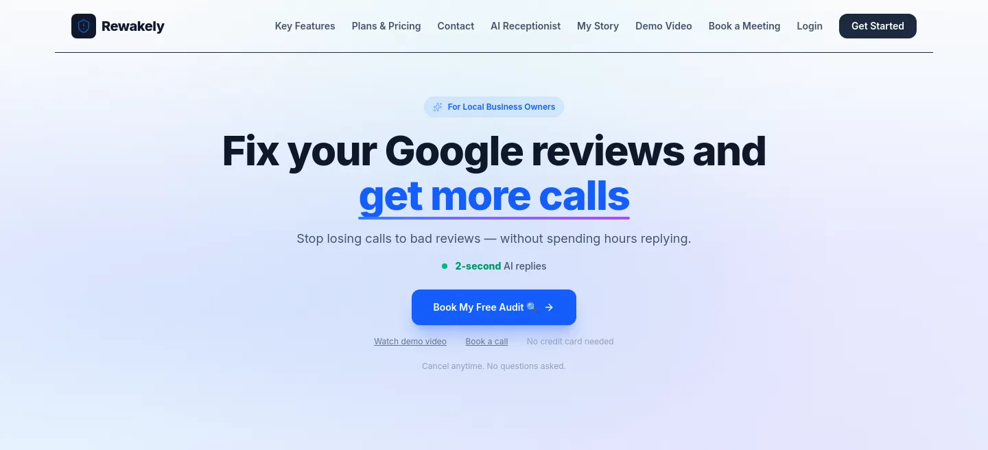 rewakely.com — a measured funnel