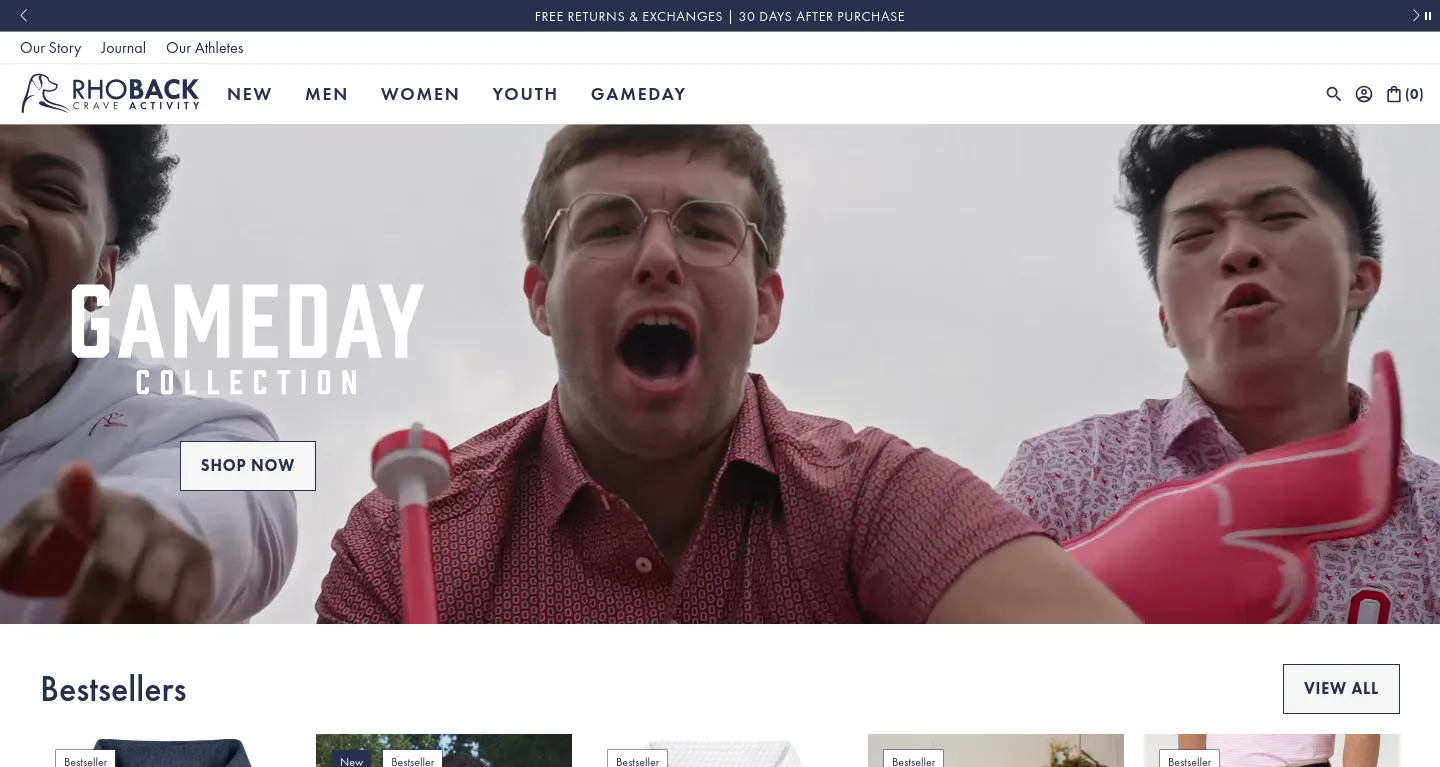 rhoback.com — a measured funnel
