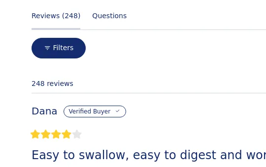 Rating element from ritual.com