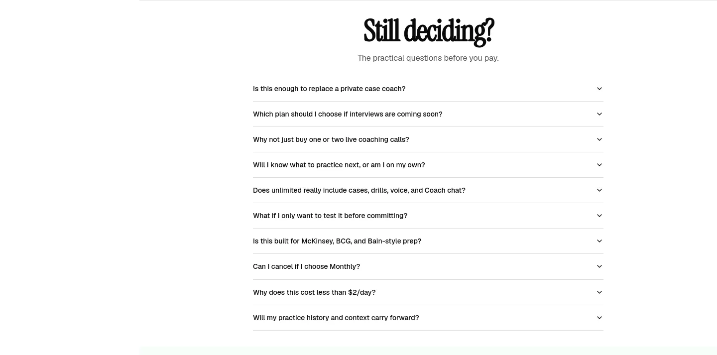 roadtooffer.com — a real FAQ section