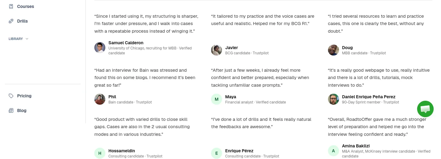 roadtooffer.com — Features