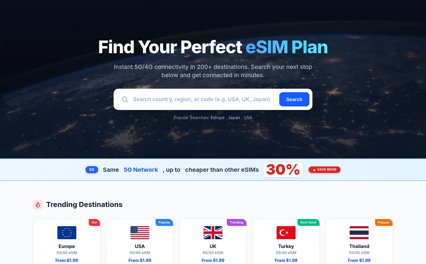 roamiapp.com Hero section