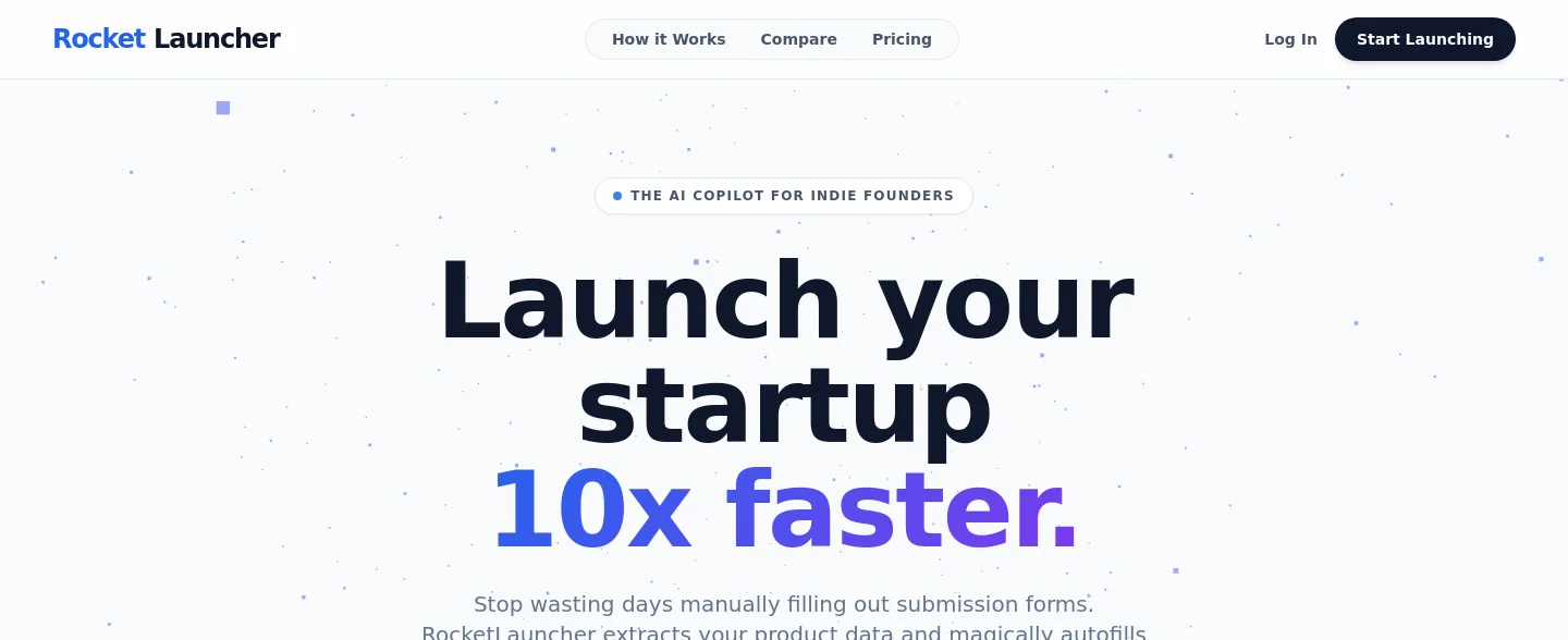 rocketlauncher.techdefy.ai — a measured funnel