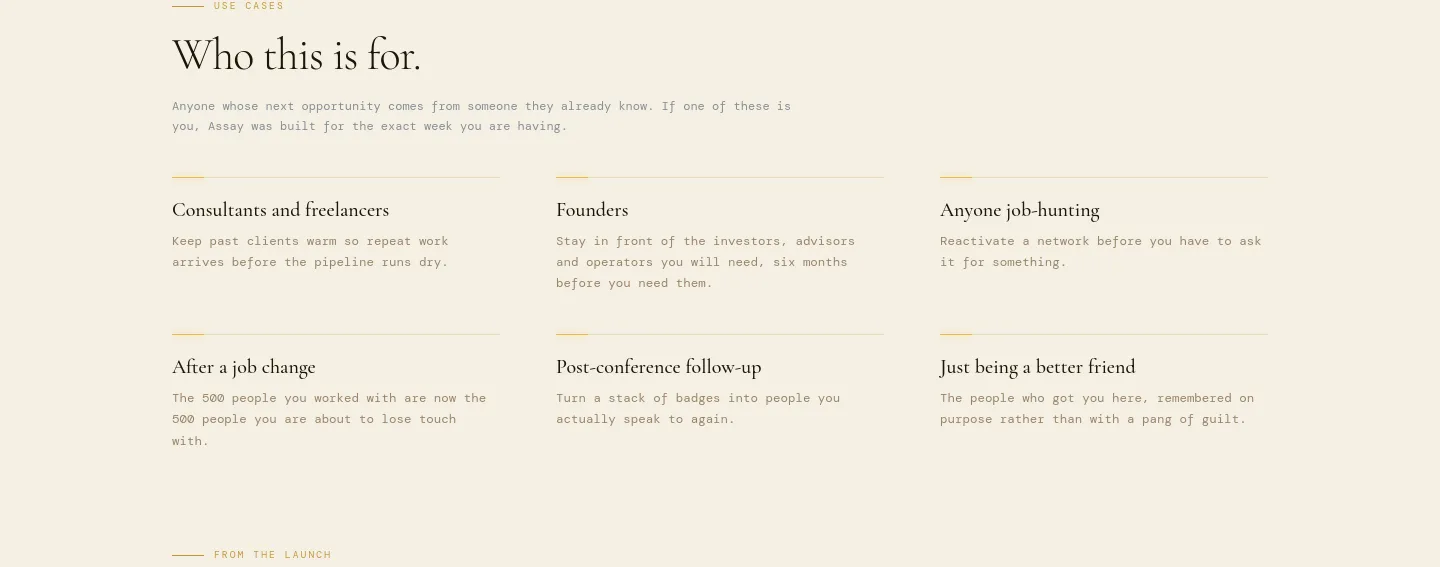 runassay.app — Stats