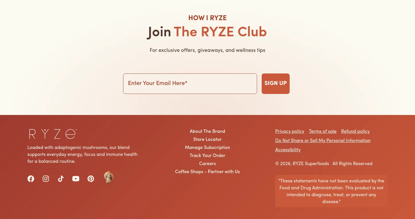ryzesuperfoods.com — Email Capture