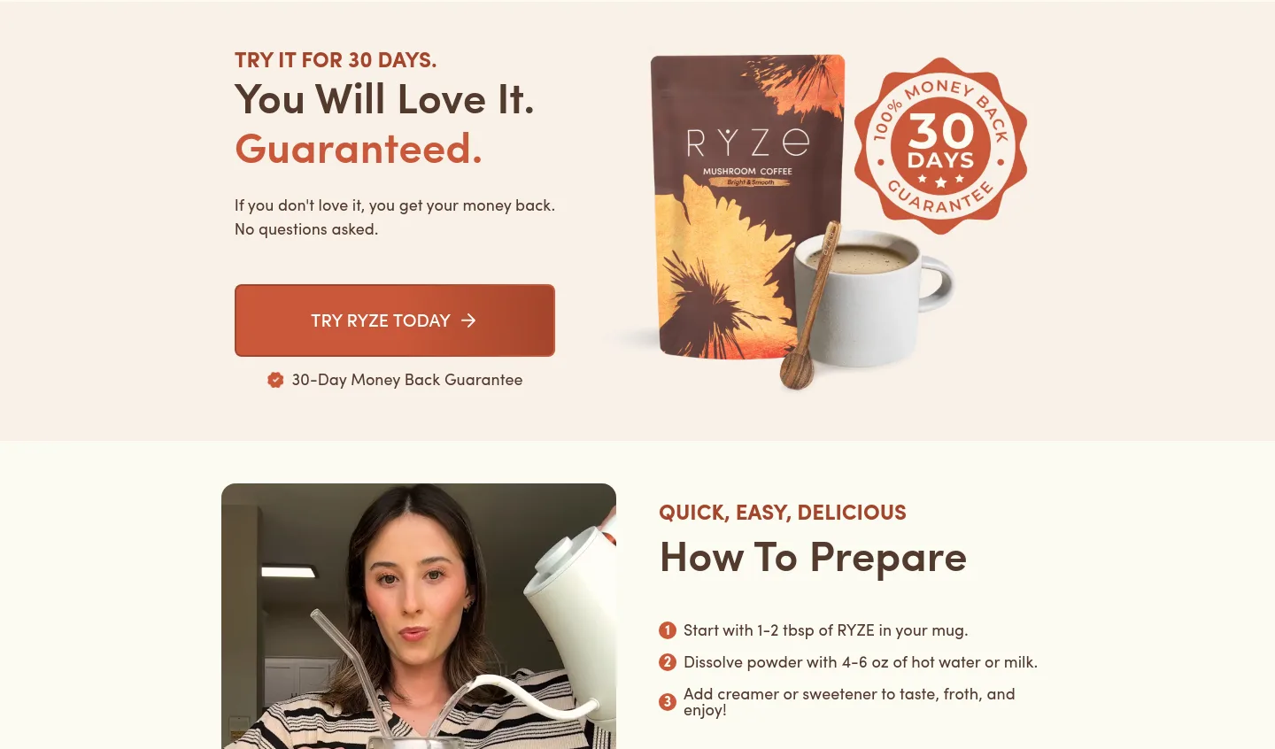 ryzesuperfoods.com CTA section