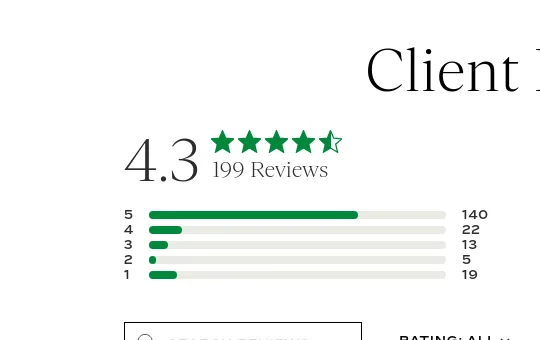 Rating element from sakara.com