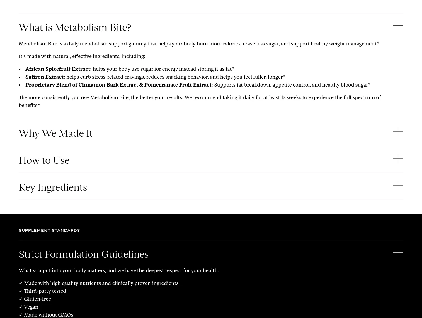 sakara.com FAQ section