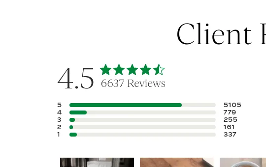 Rating element from sakara.com