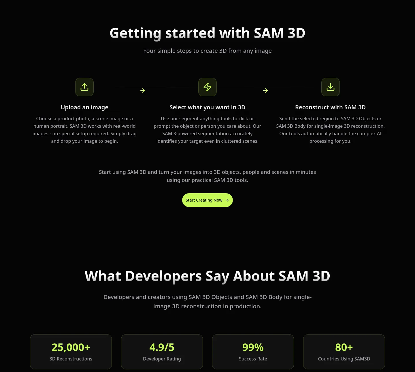 sam-3d.com — a real Logo Wall section