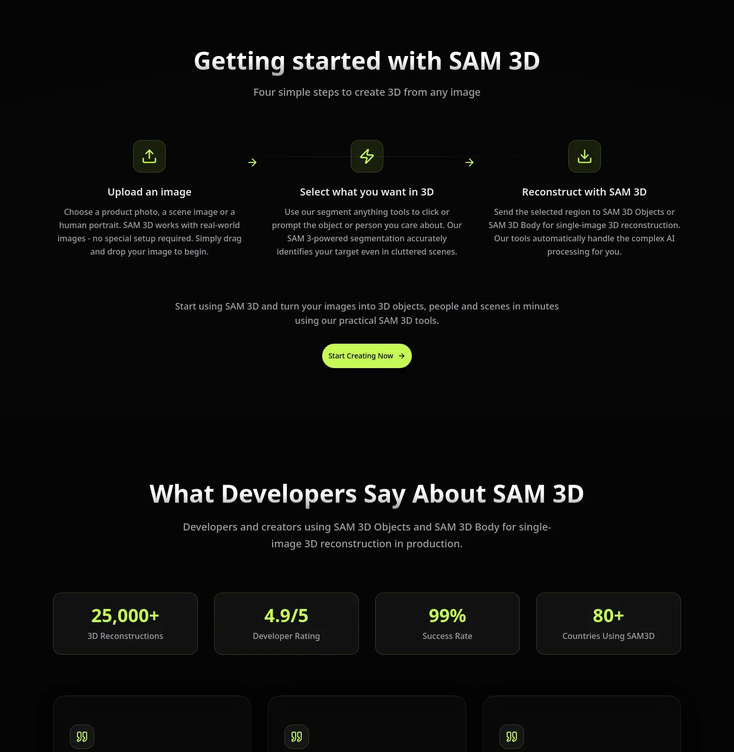 sam-3d.com — Logo Wall