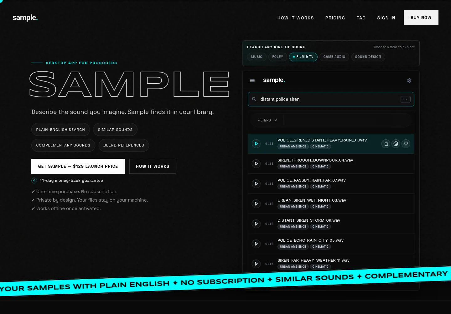sample.audio — Hero